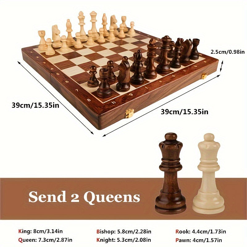 EliteSquare | Luxury Chess Set – Durable Wooden Board & Detailed Pieces