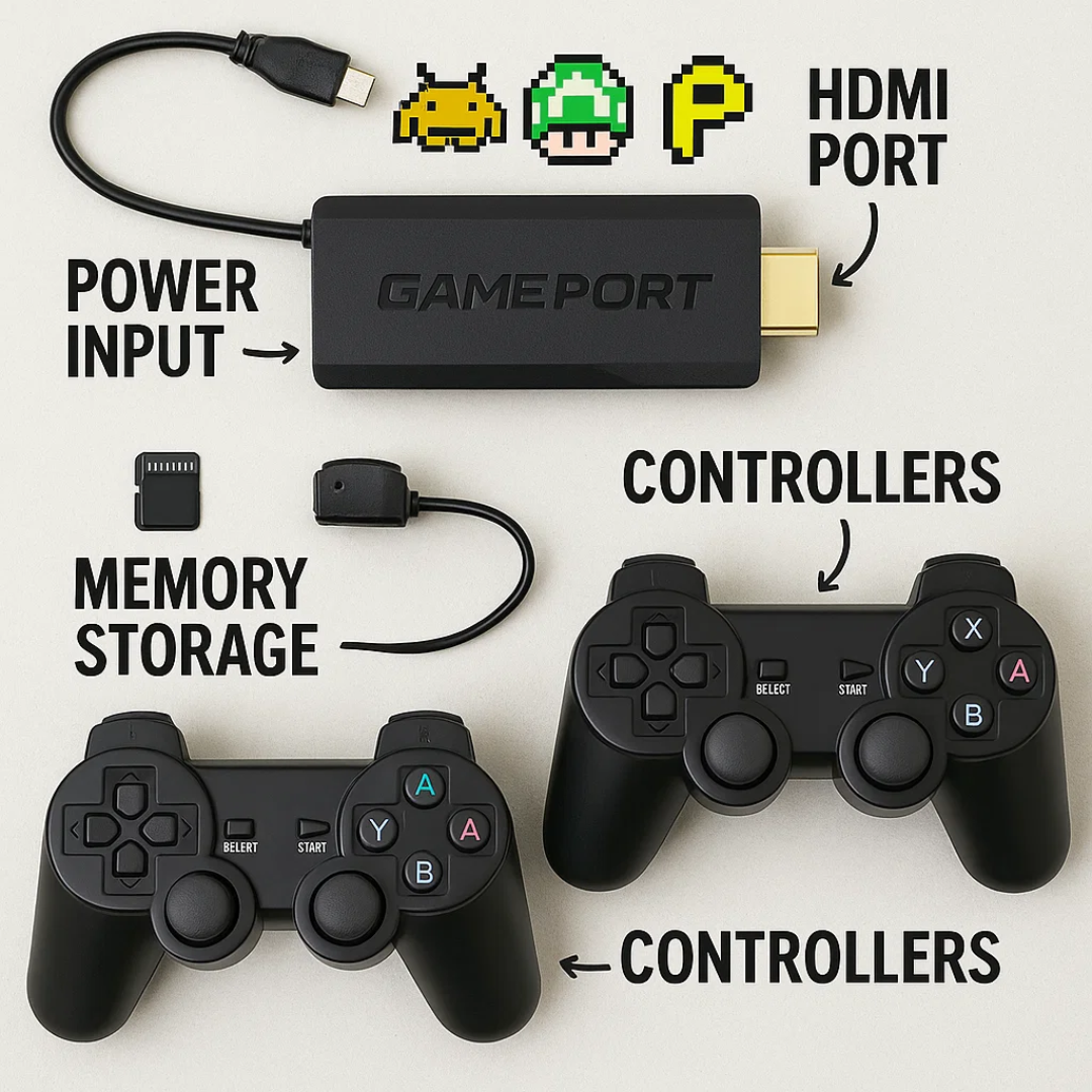 GamePort | Retro Gaming Console with 20,000 Classics