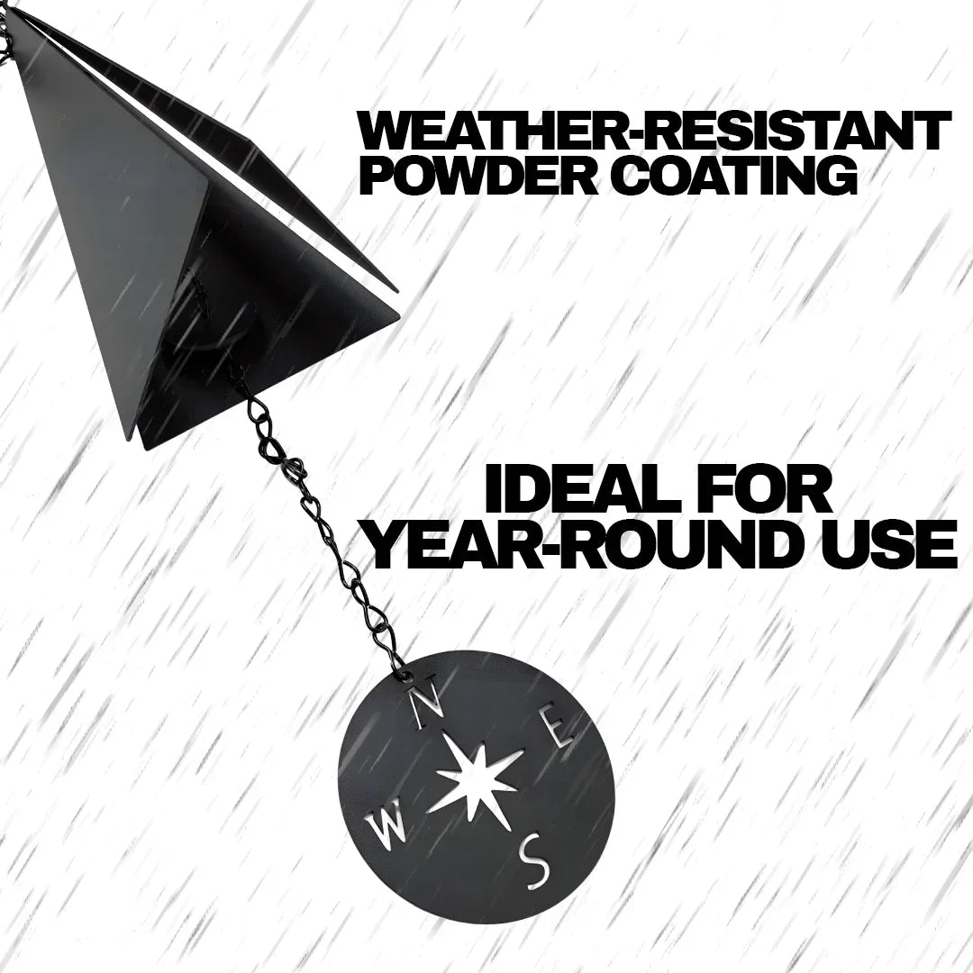 ChimeCoast | 20" Compass Wind Chime made from Recycled Steel