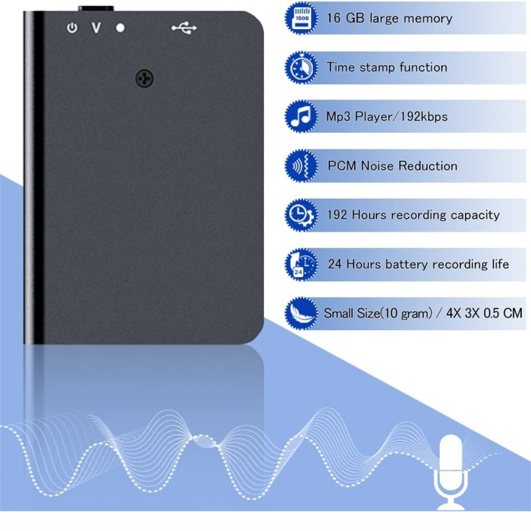 NanoRec | The smallest voice recorder with 384Kbps quality