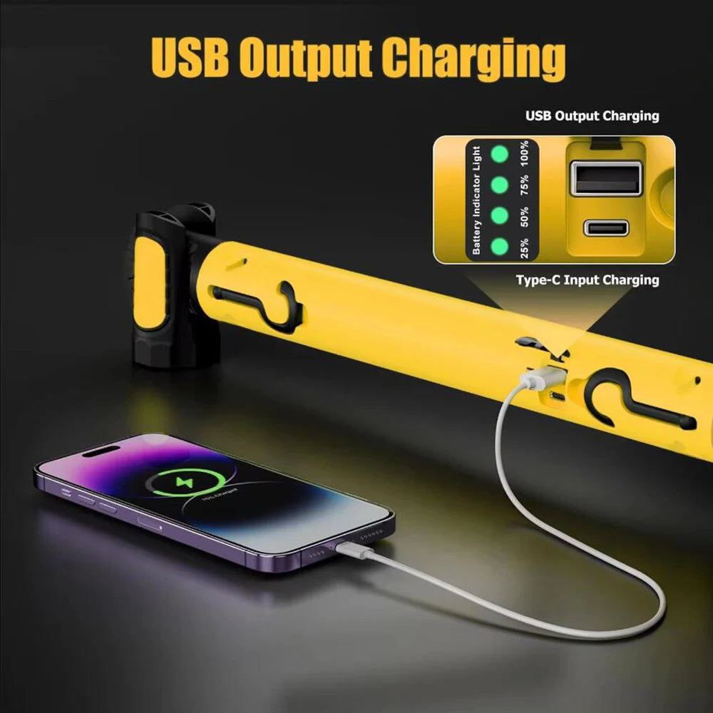 TwinGlow | Rechargeable LED Work Light with Magnetic Base