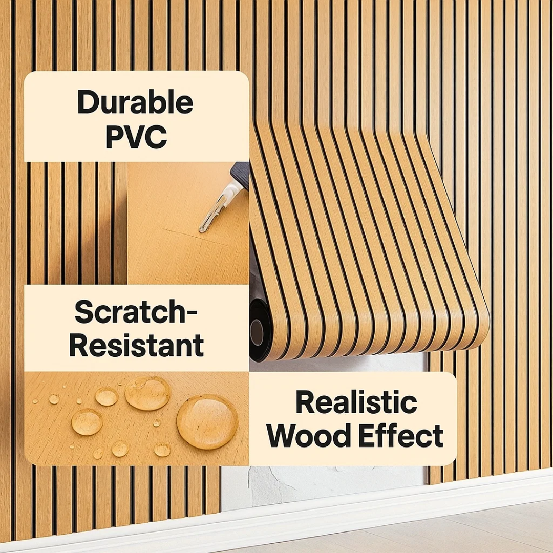 WoodWall | Self-Adhesive 3D Wall Panels with Wood Effect