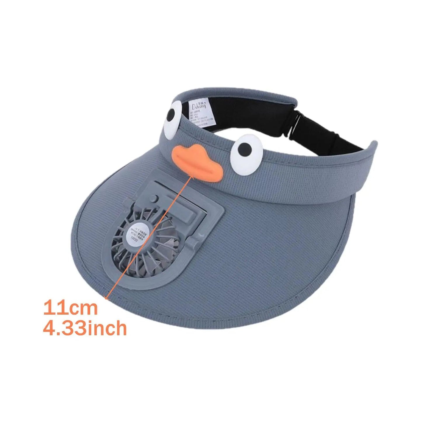 CoolCap | Kids' Sun Visor Hat with Cooling Fan