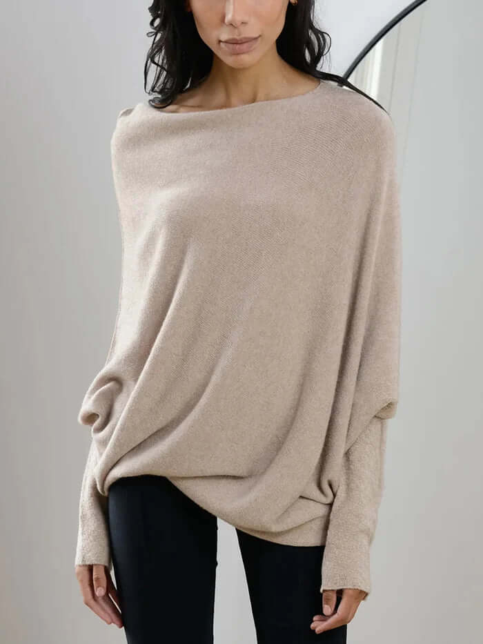 Arielle | Elegant Draped Jumper | Women’s Fashion