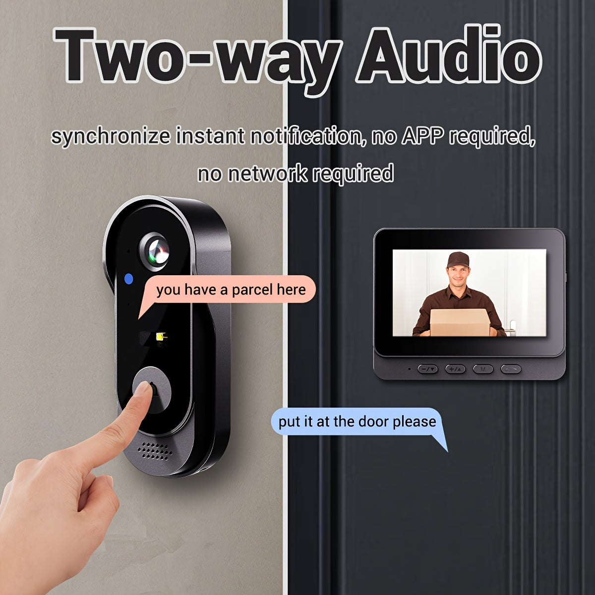 VisionBell | USB-Powered Video Doorbell with Touch Control