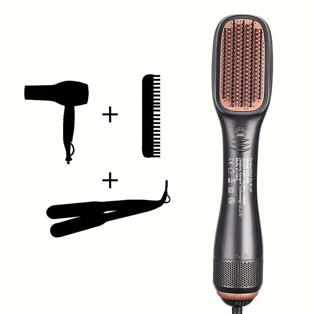 LuxeComb | Hot Air Brush – Dryer & Straightener with 1000W Power