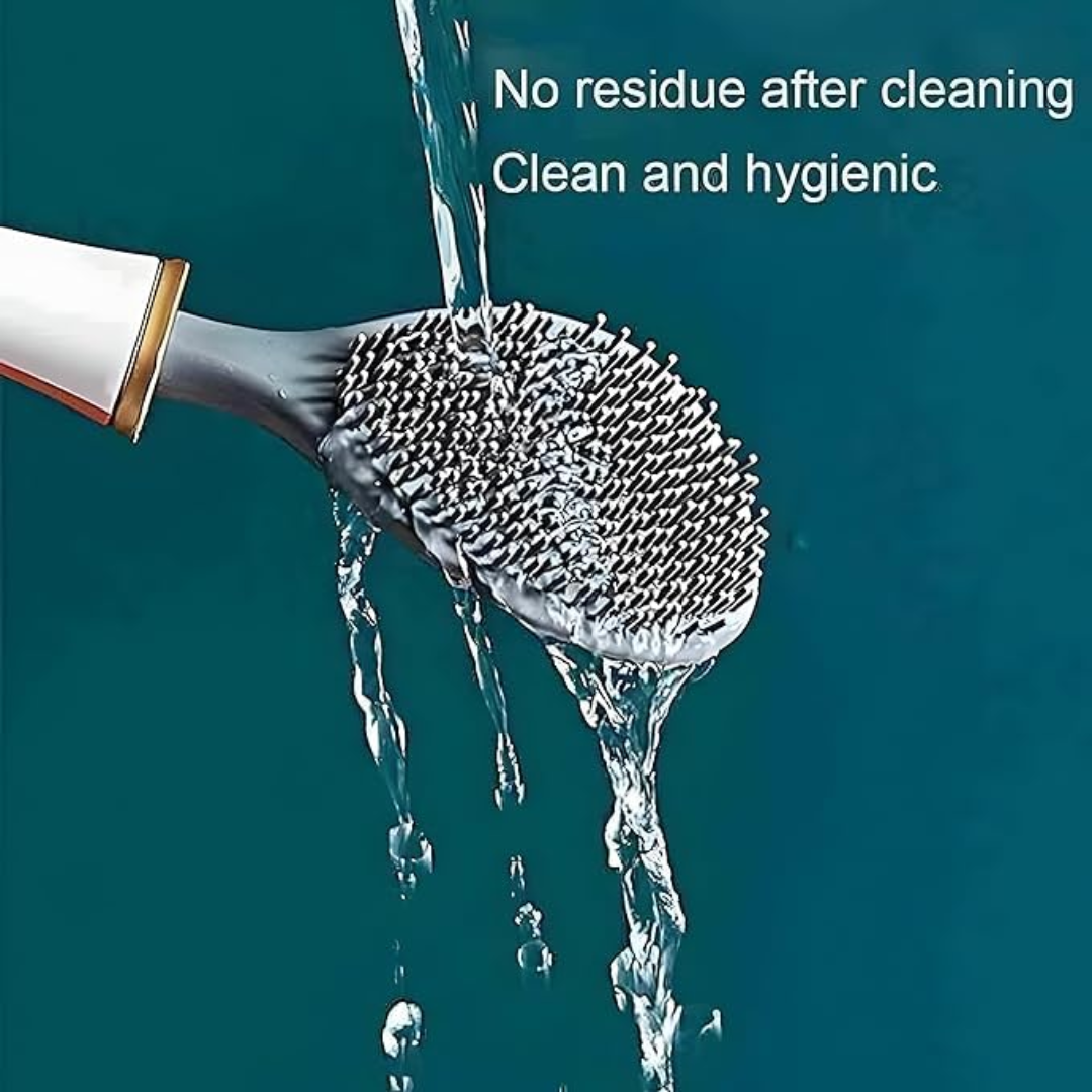 PureBrush | Elegant Toilet Brush with Antibacterial Silicone Head