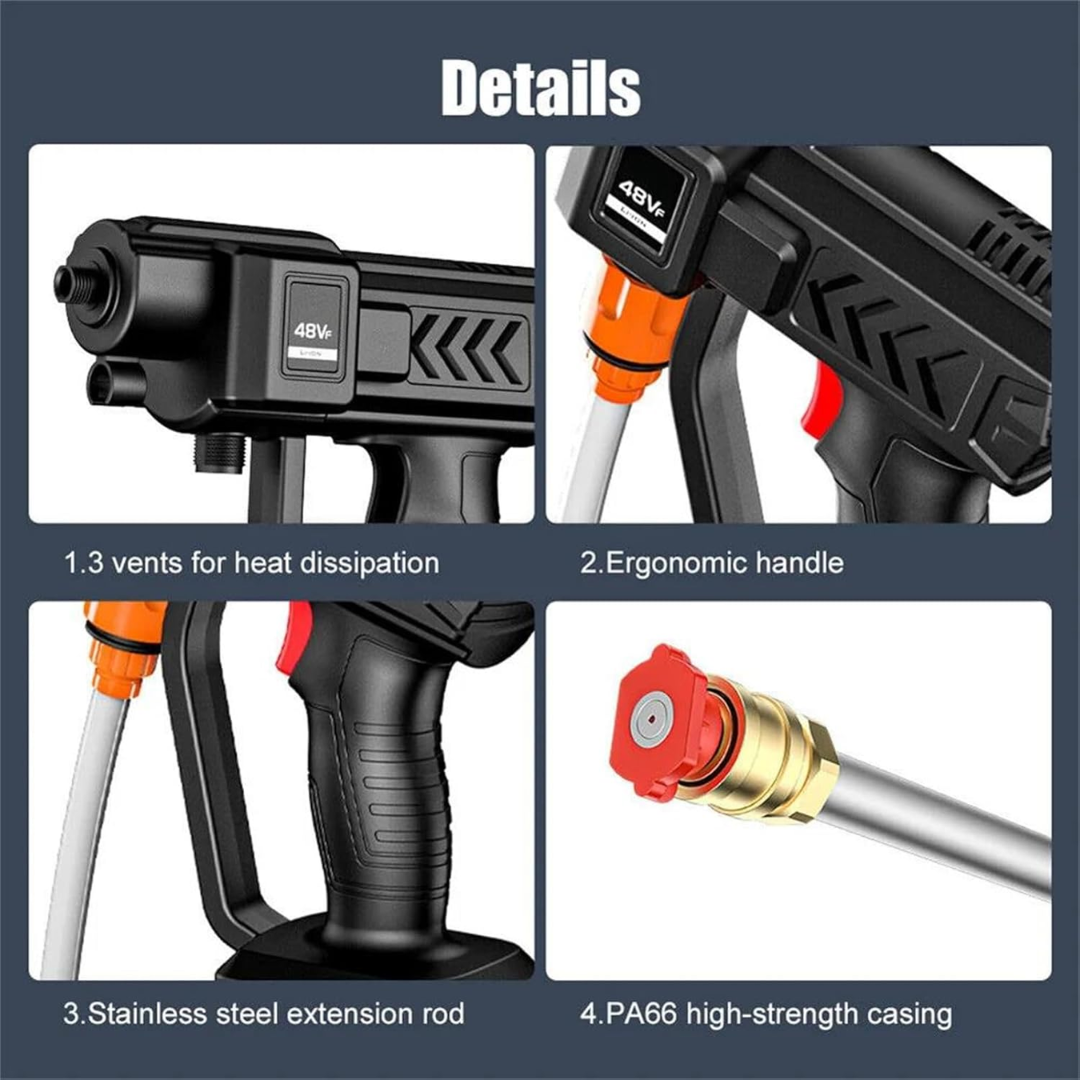 QuickWash | Cordless High-Pressure Cleaner with 2 Batteries