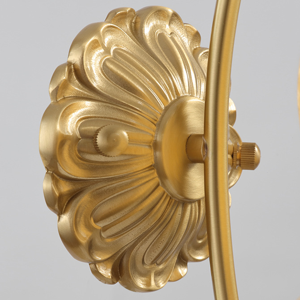 BlossomGlow | Elegant Copper Wall Light