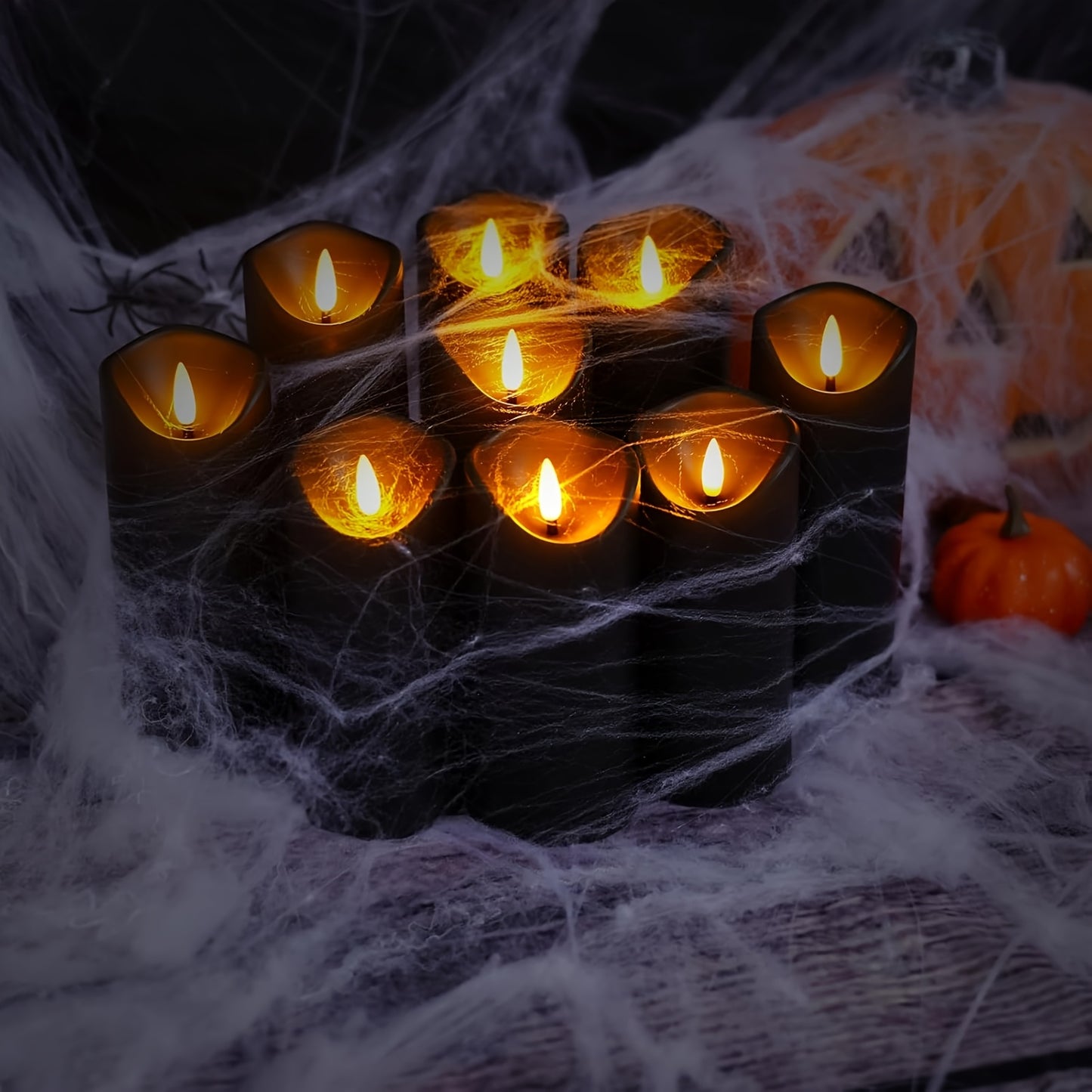 AmberFlame | Battery-Operated Flameless Candles with Timer & Remote