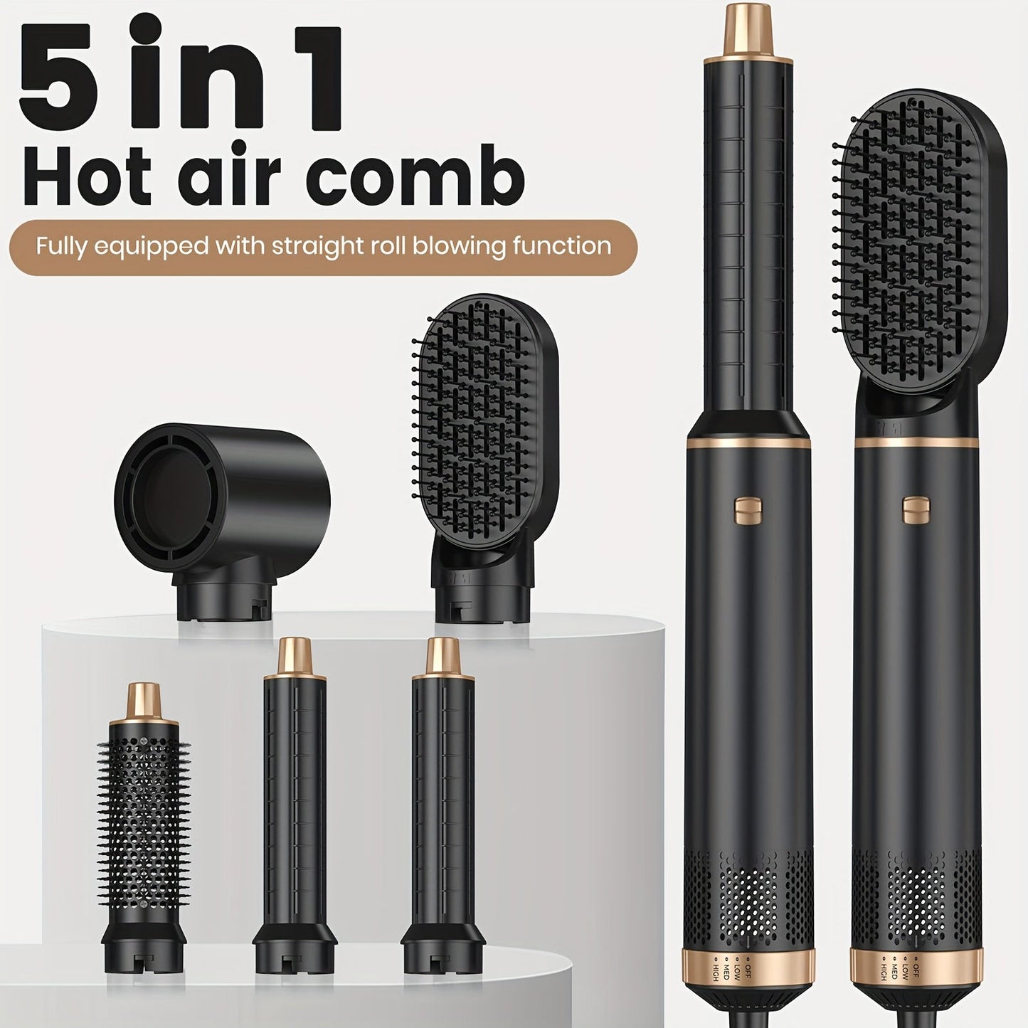 SilkForm | Women’s 5-in-1 Hair Tool – Quick Drying, Curling & Volume