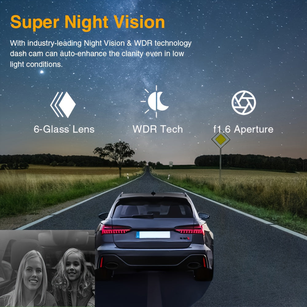RoadSecure | 1080P Car Dash Cam – Dual Lens Protection