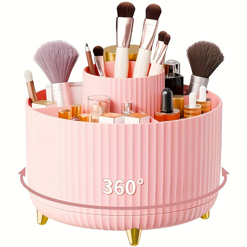 GlamSpin | 360° Cosmetic & Jewellery Organiser – Rotating & Space-Saving