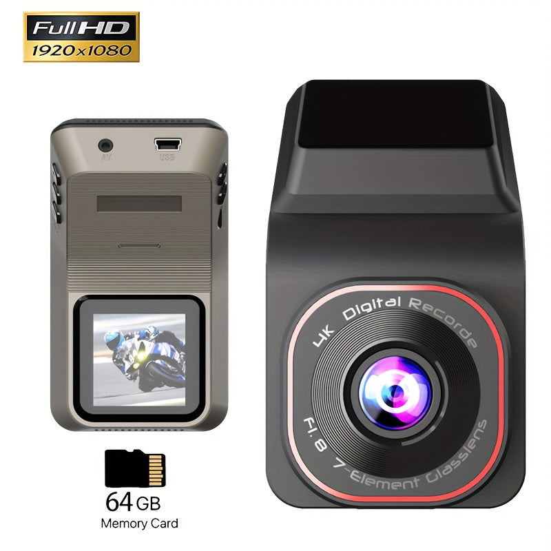 NightEye | Full HD Car Dash Cam – Mini LCD & Loop Recording