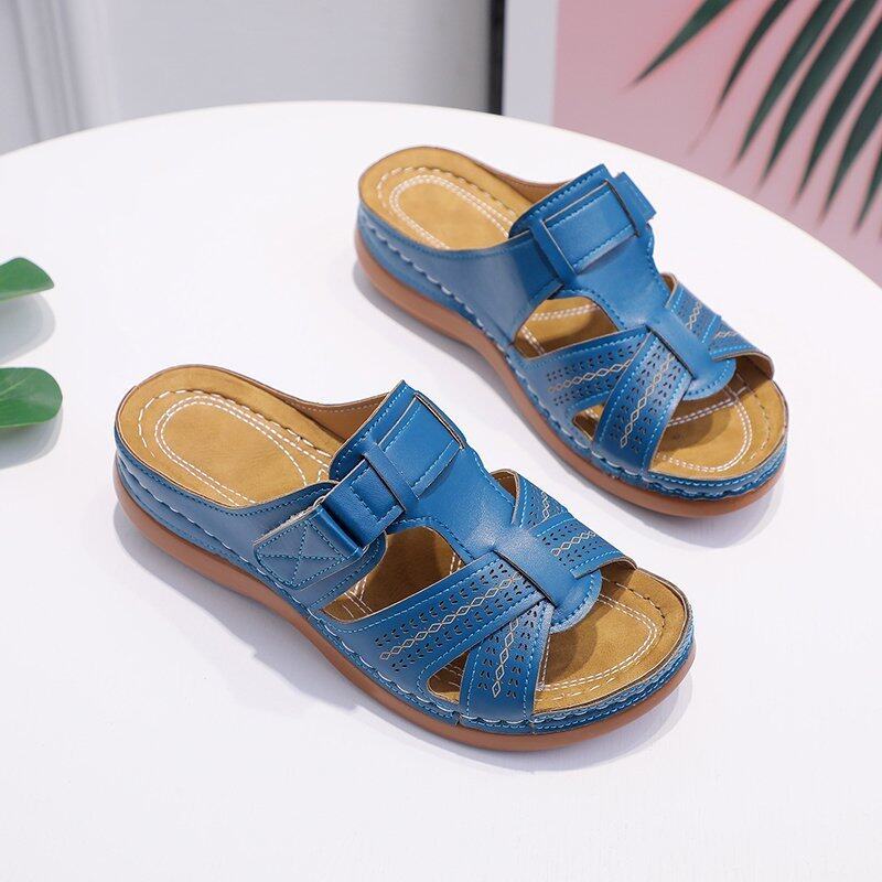 Evelyn | Orthopedic Leather Sandals with Strap Restraint