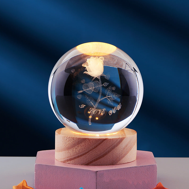 DeerLight | Orbital Crystal Table Lamp