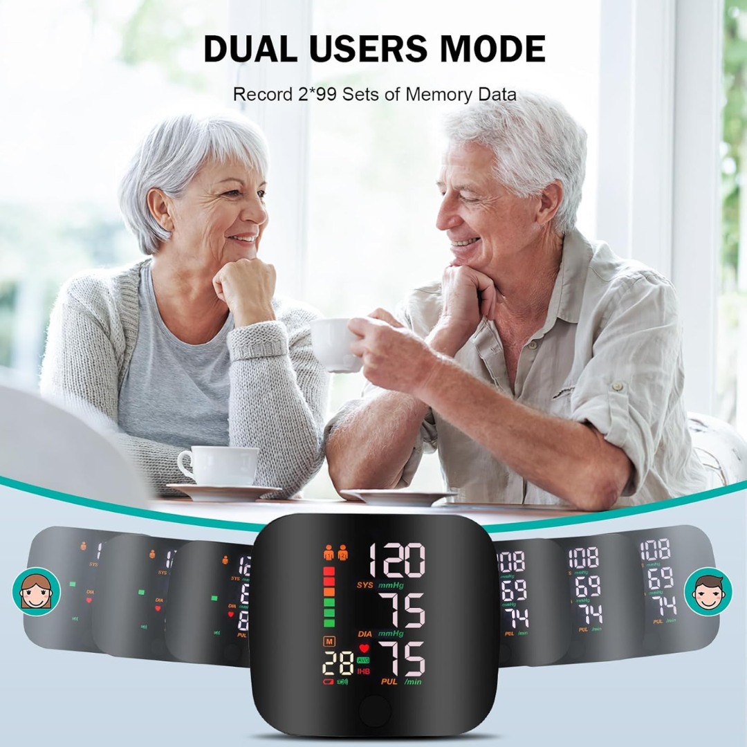 HealthPro | LED Wrist Blood Pressure Monitor