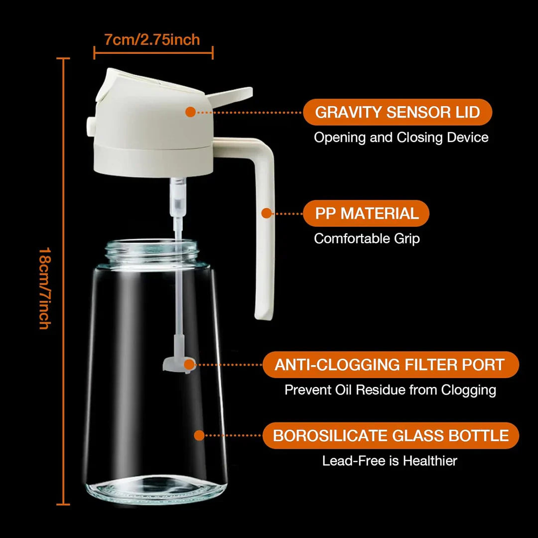 MistPour | Fine Sprayer & Pourer for Precise Seasoning