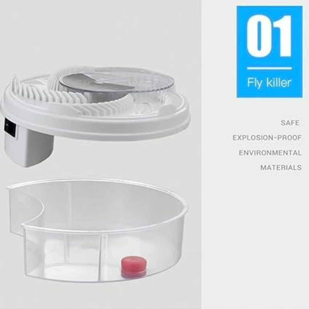 BuzzOff | Silent Fly Trap – Eco‑Friendly, Non‑Toxic Insect Catcher