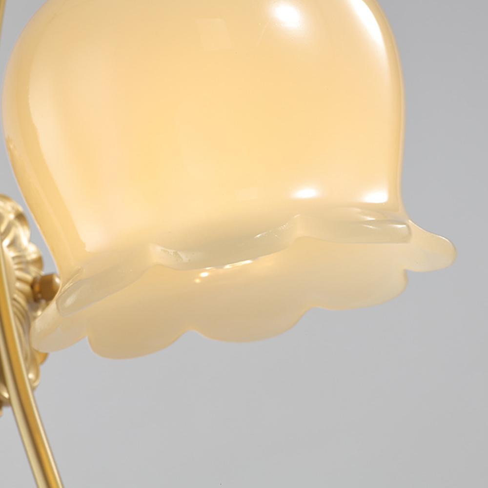 BlossomGlow | Elegant Copper Wall Light