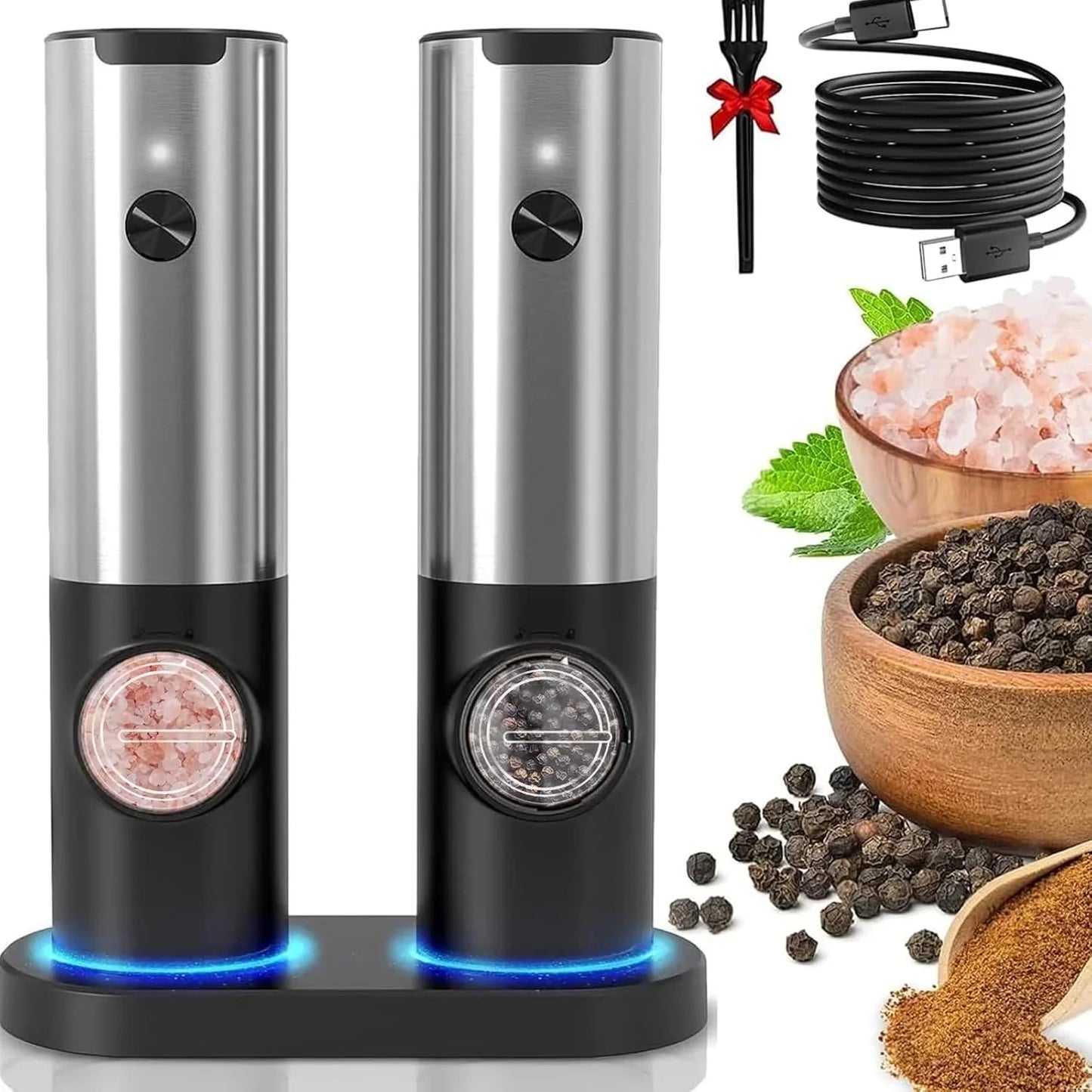 SpiceOne | Electric Mill with Rechargeable Battery & LED Light