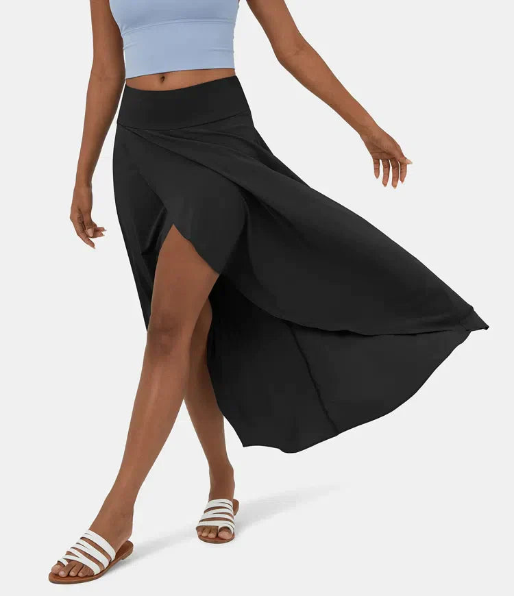 Variant image for Elegant Casual Midi Skirt for Women with Built-In Shorts - Comfortable & Stylish-11