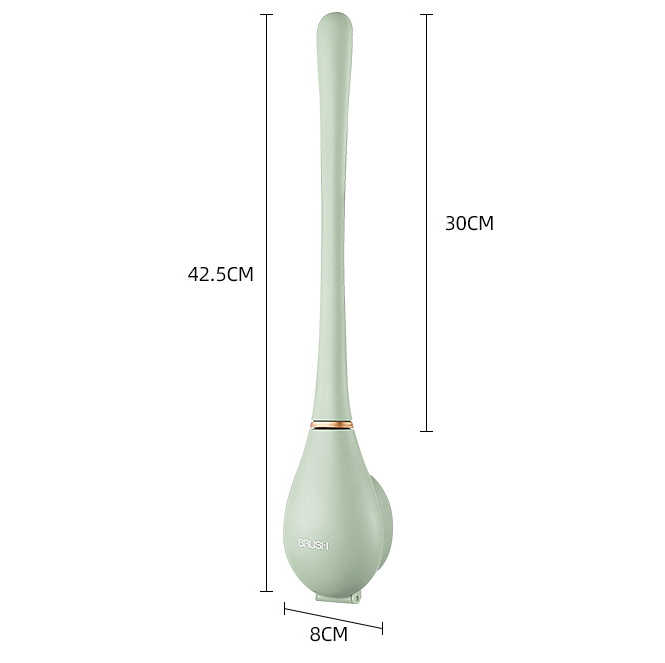 PureBrush | Elegant Toilet Brush with Antibacterial Silicone Head