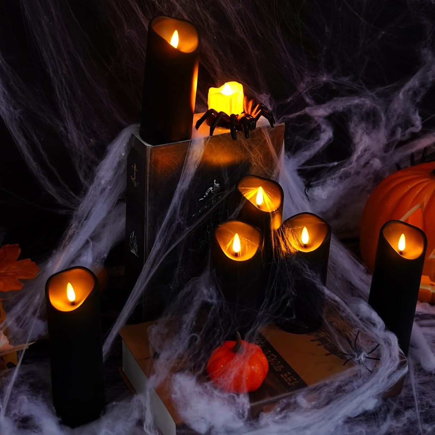 AmberFlame | Battery-Operated Flameless Candles with Timer & Remote