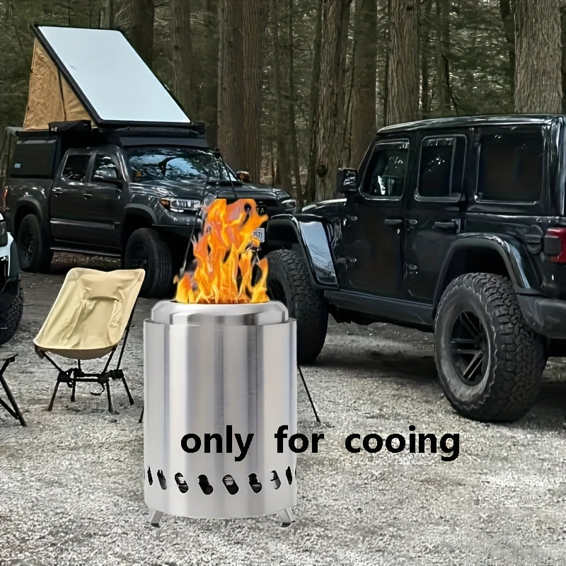 SteelFlame | Portable Fire Pit – Durable Stainless Steel Design