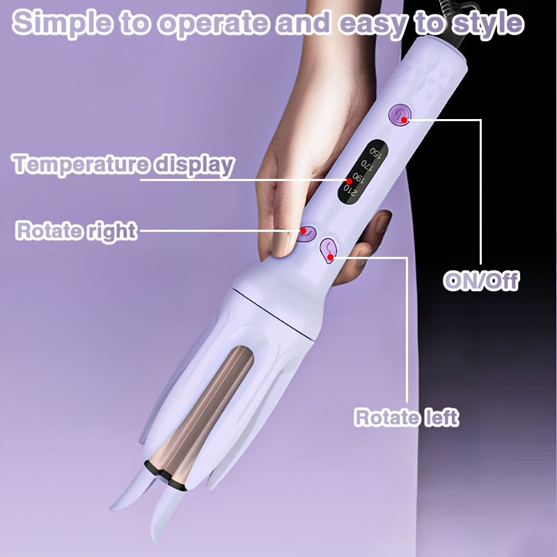 WaveCharm | Professional Auto Curler – Even Curls with Smart Timer & Anti-Scald