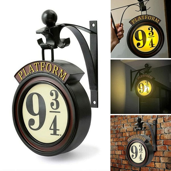 HogwartsGlow | Platform 9 3/4 Wall Lamp – Harry Potter Decor & Warm Glow