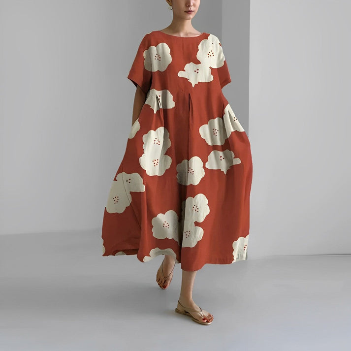 Variant image for Boho Chic Women's Summer Maxi Dress - Floral Print & Loose Fit, Plus Size Available-57