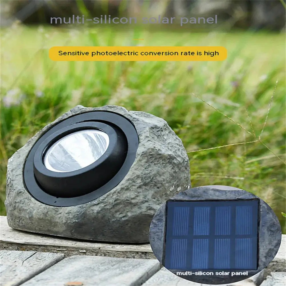 SolarStone | Naturally Appearing Garden Light in Stone Look