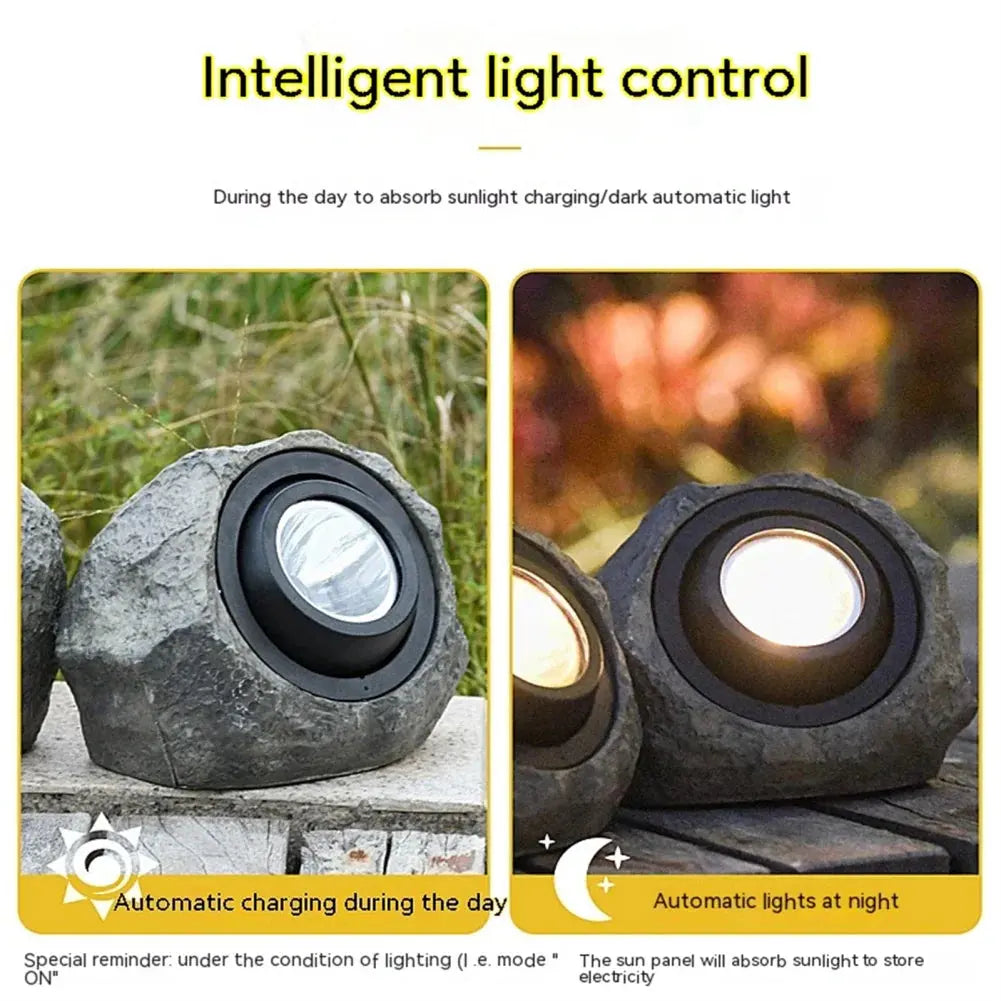SolarStone | Naturally Appearing Garden Light in Stone Look