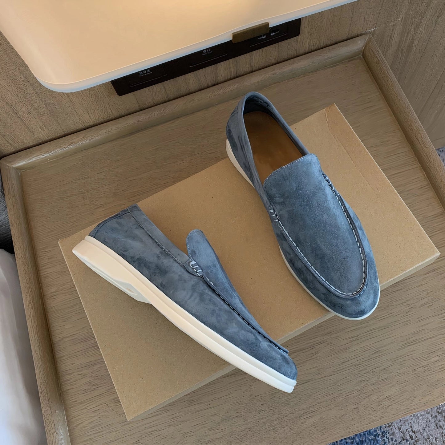 Variant image for Hugo - Men's Black Suede Loafers - Premium Handcrafted Slip-Ons for Comfort-41