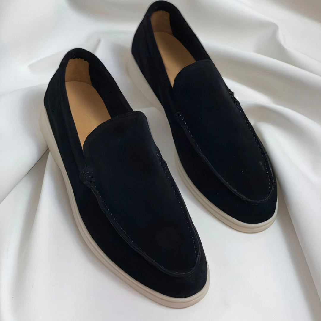Variant image for Hugo - Men's Black Suede Loafers - Premium Handcrafted Slip-Ons for Comfort-1