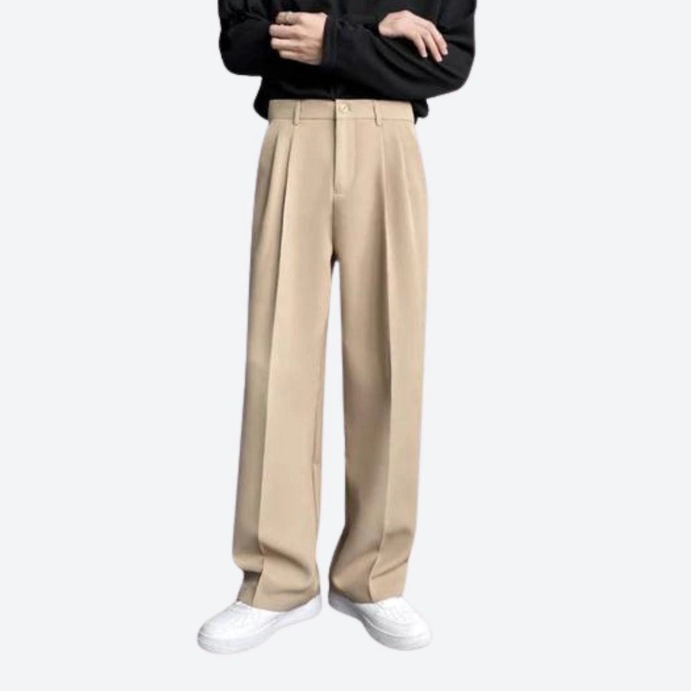 Variant image for Craddo - High-Waist Wool Dress Trousers for Men - Formal Winter Style-10