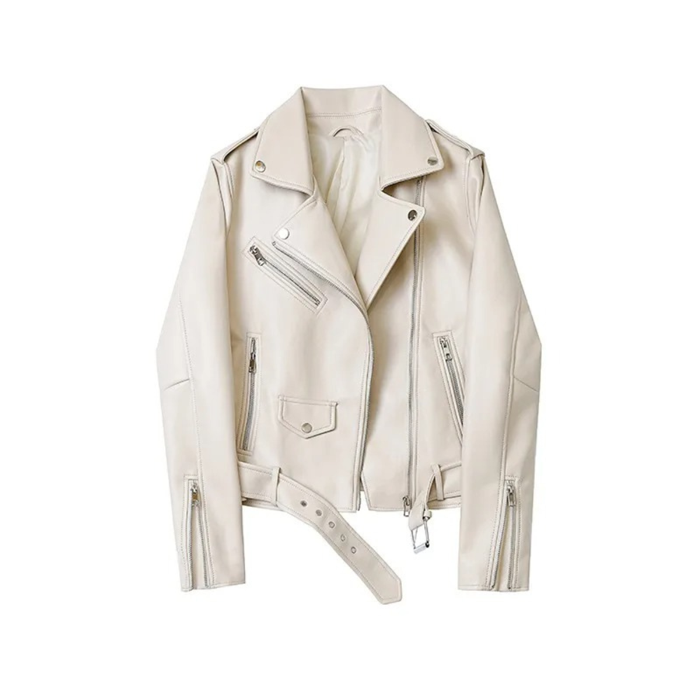 Lucien | Leather Biker Jacket – Modern Zippered Design-2