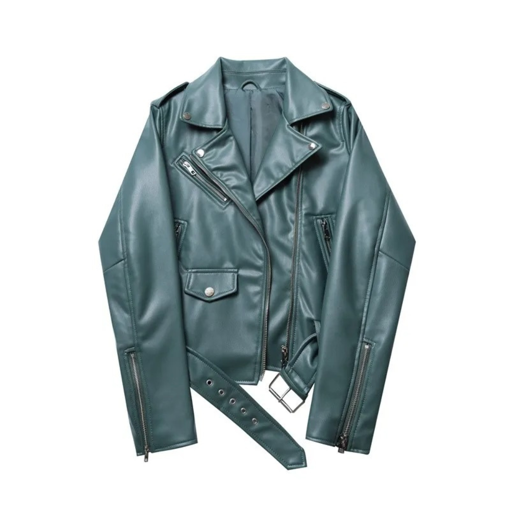 Lucien | Leather Biker Jacket – Modern Zippered Design-4