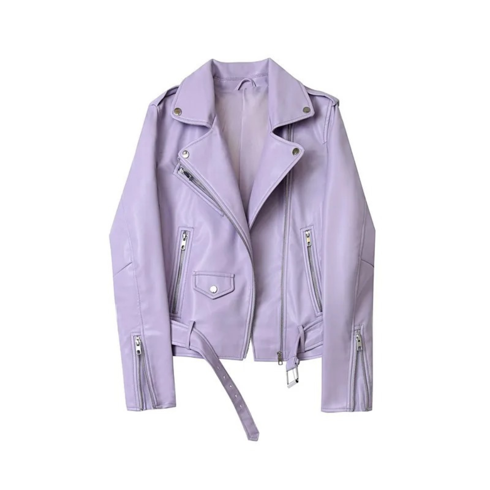 Lucien | Leather Biker Jacket – Modern Zippered Design-5