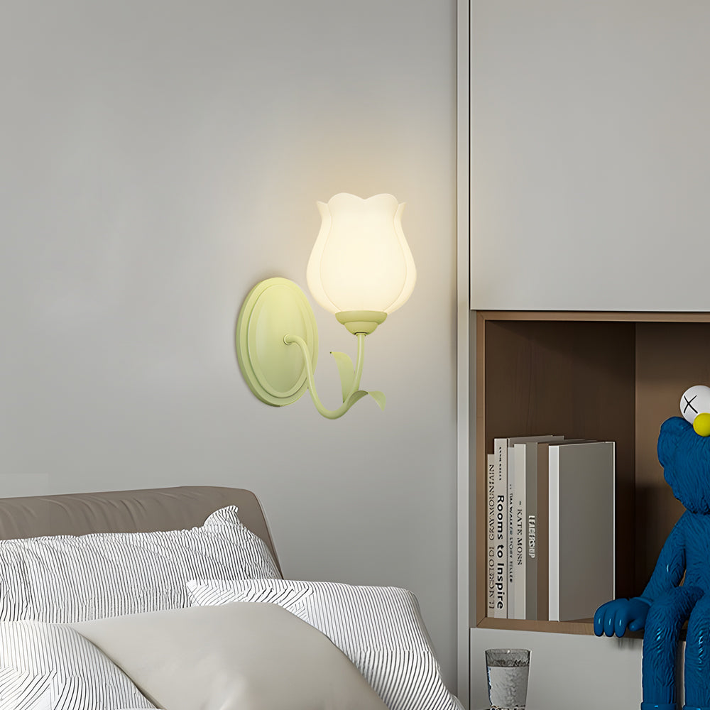 BloomGlow | Artistic Flower Glass Wall Lamp2