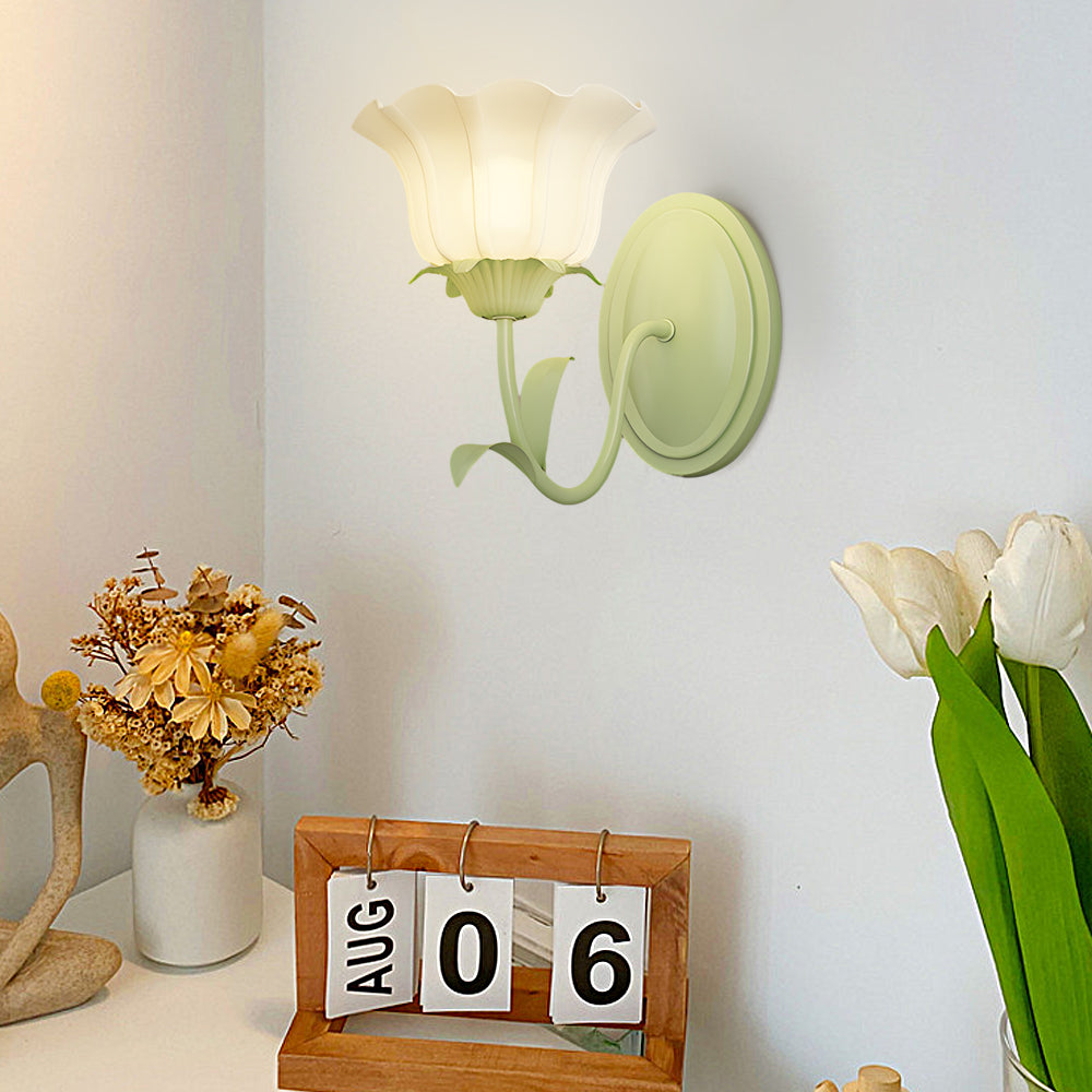 BloomGlow | Artistic Flower Glass Wall Lamp5