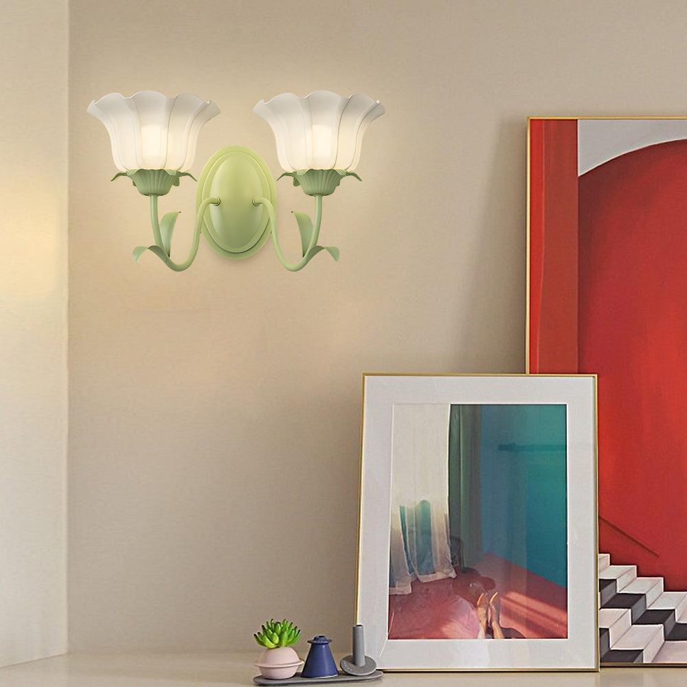 BloomGlow | Artistic Flower Glass Wall Lamp8