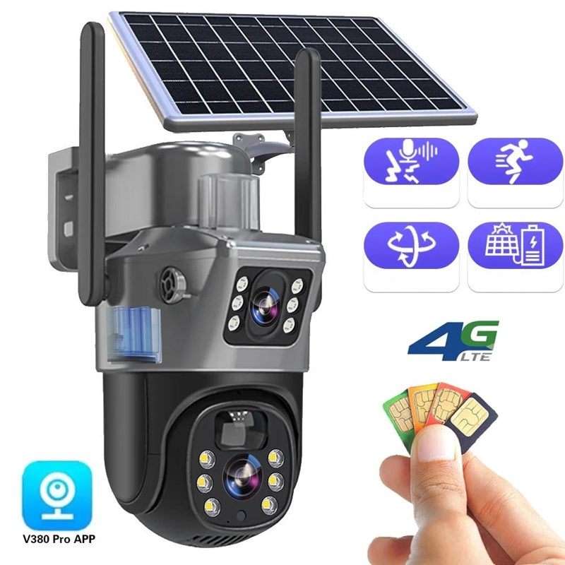 DualGuard | 4K security camera with solar panel