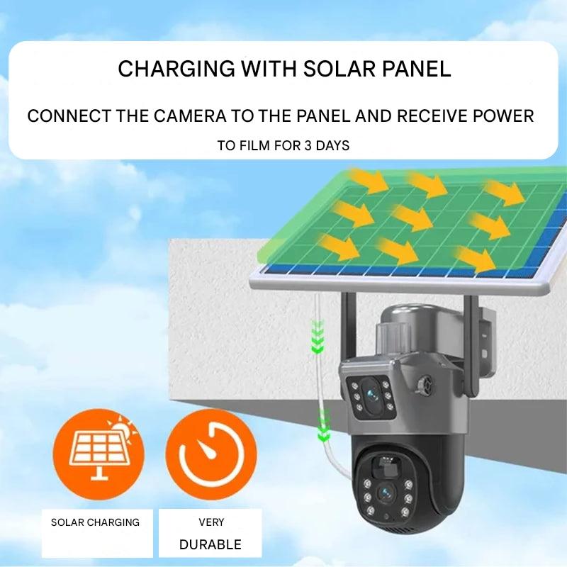 DualGuard | 4K security camera with solar panel