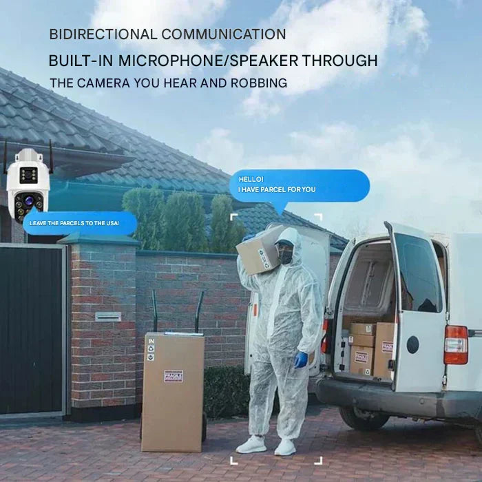 DualGuard | 4K security camera with solar panel