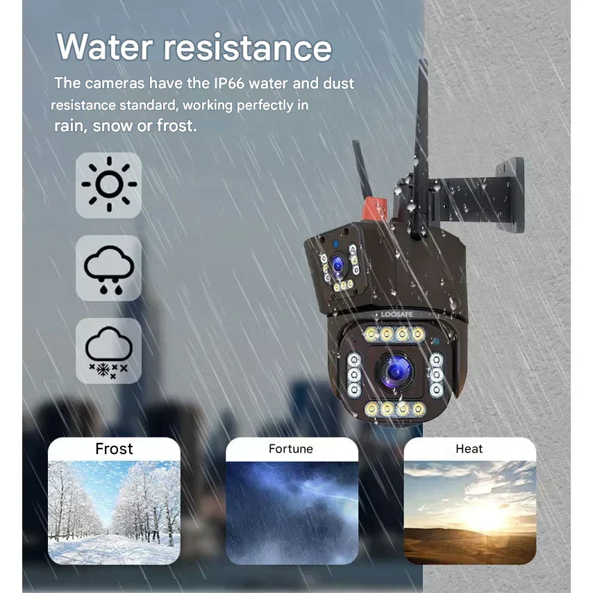 DualGuard | 4K security camera with solar panel