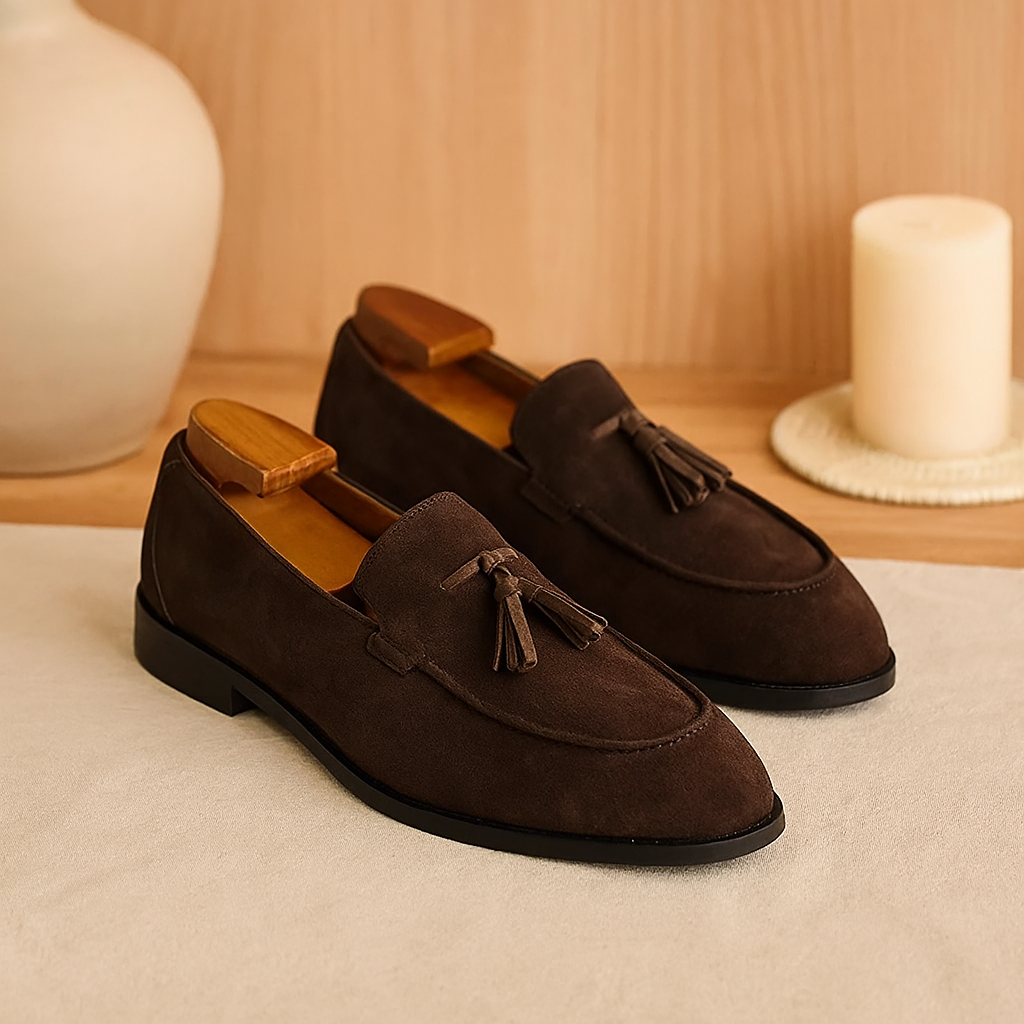 LondonLux | Men’s Tassel Loafers – Comfortable Fit & Round Toe