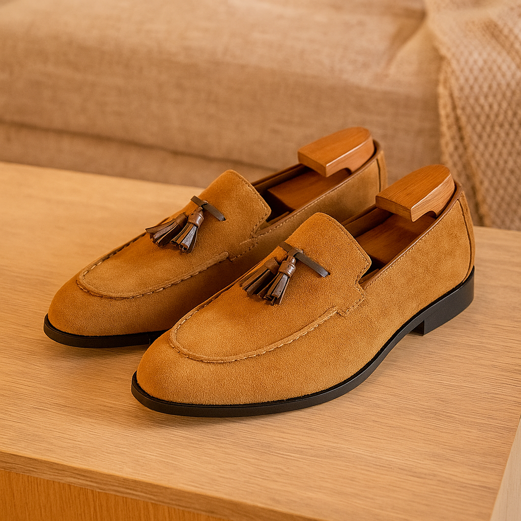 LondonLux | Men’s Tassel Loafers – Comfortable Fit & Round Toe
