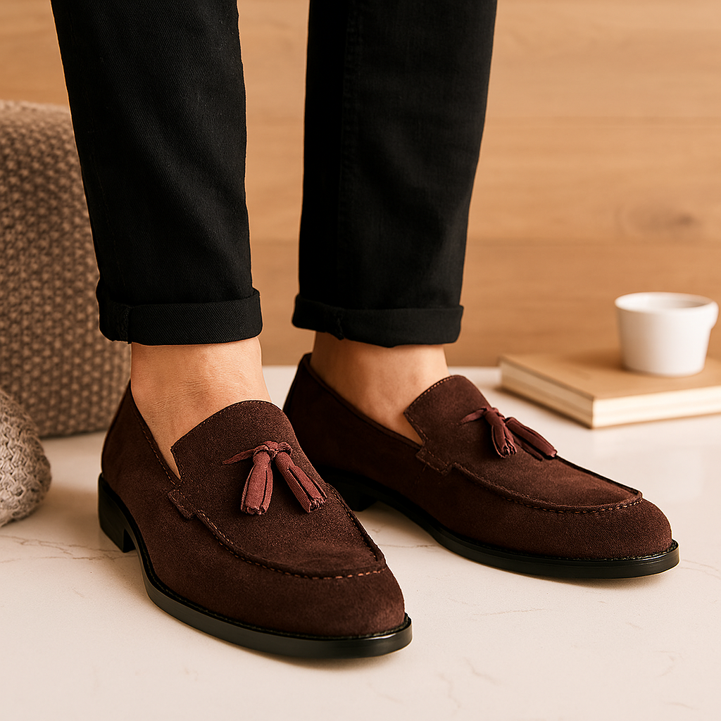 LondonLux | Men’s Tassel Loafers – Comfortable Fit & Round Toe